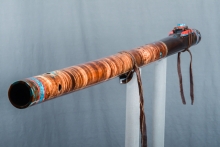 Brazilian Rosewood Native American Flute, Minor, Contra Bass E-3, #M32J (8)